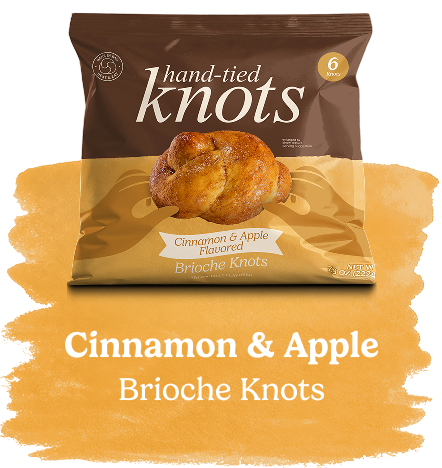 Cinnamon & Apple Flavored Brioche Knots